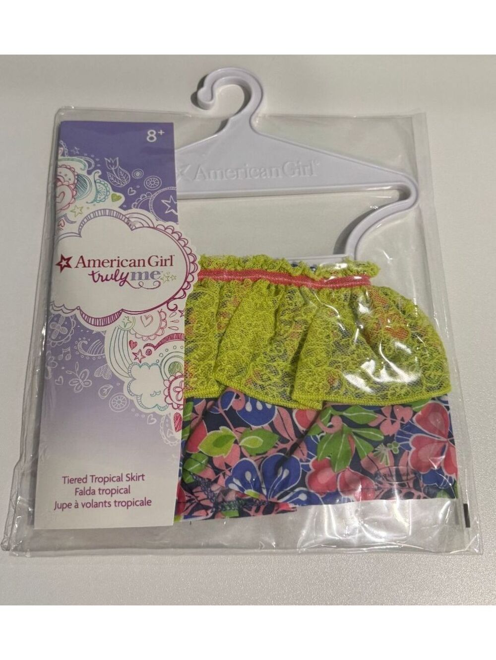 American Girl Tiered Tropical Skirt